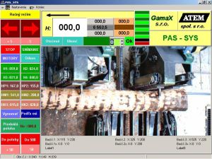 PAS-SYS 2003 -   Riadiaci systém vozika pásovej píly